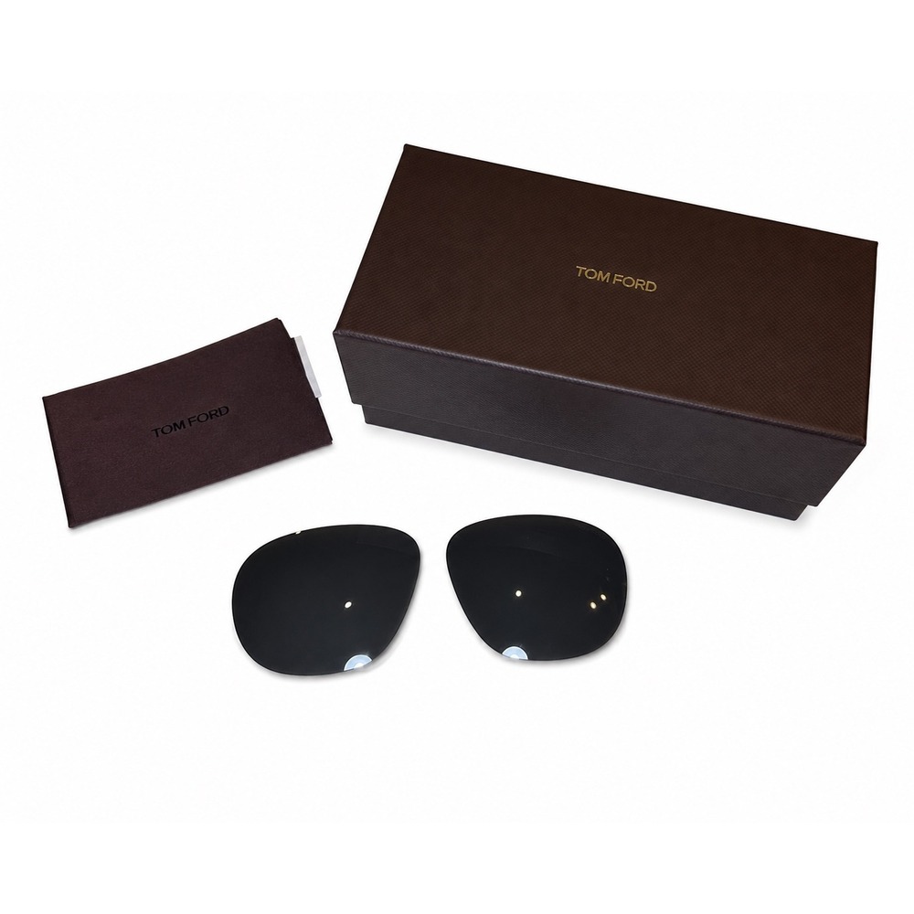 Tom Ford Polarized Replacement Sunglasses Lenses Smoke Gray with Box & Cards